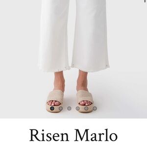 Risen Marlo Women's Cream Cropped Jeans